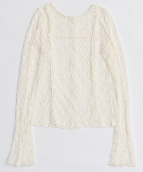 人気完売品【新品未使用】Maison special レーストップス　ホワイト MAISON SPECIAL（メゾンスペシャル） tシャツ Lace Tops/レース