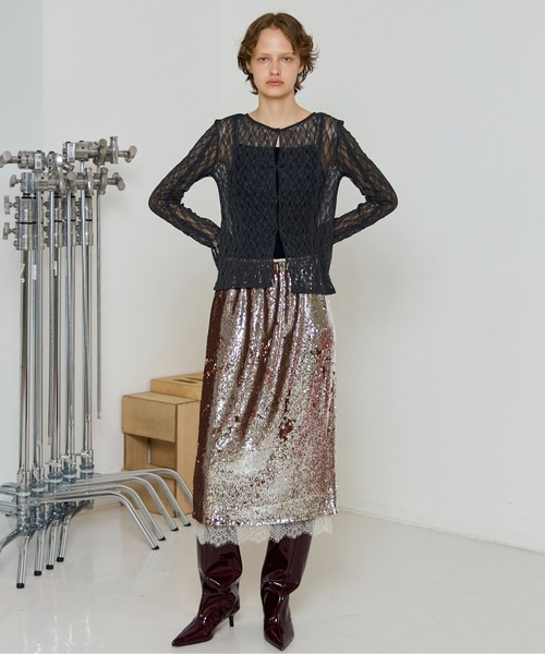 MAISON SPECIAL（メゾンスペシャル） tシャツ Lace Tops/レース