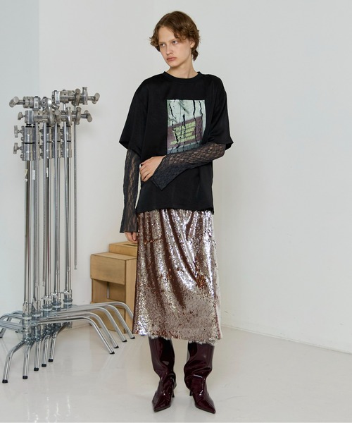 MAISON SPECIAL（メゾンスペシャル） tシャツ Lace Tops/レース