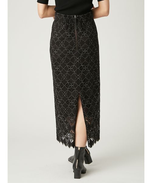 FRAY I.D スカート コードバイカラーレースタイトスカート