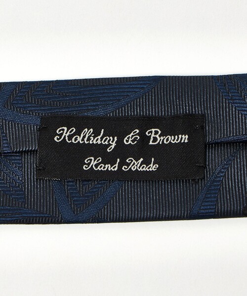 Holliday & Brown ネクタイ 「HOLLIDAY＆BROWN」リーフ ジャガード