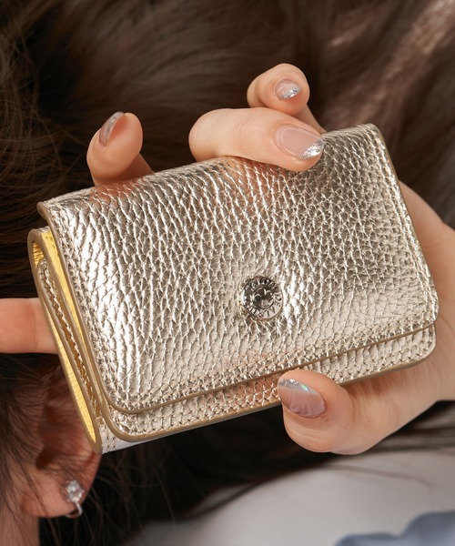 SALON DE ALFURD / 財布 ゴールド サロンドアルファード L字ファスナー ミニ財布 1819