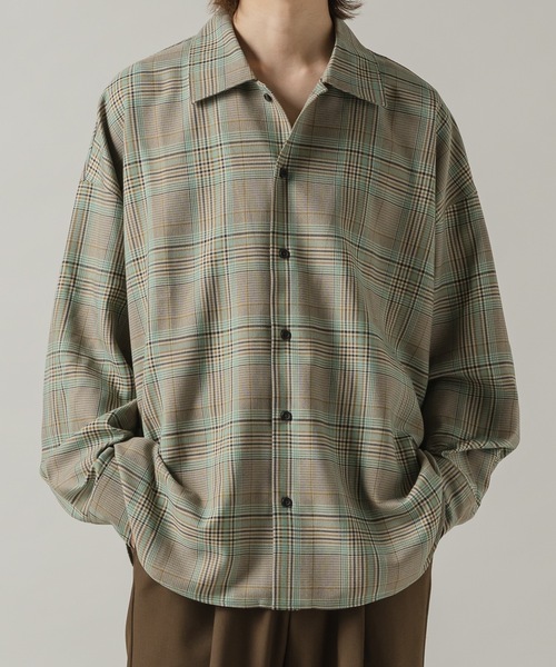 Casper John（キャスパージョン） シャツ Imitation wool huge shirts