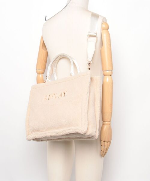 REPLAY（リプレイ） トートバッグ テディファートートバッグ