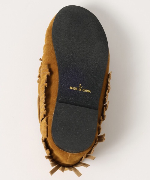 niko and…（ニコアンド） デッキシューズ モカシン オリジナルフリンジ