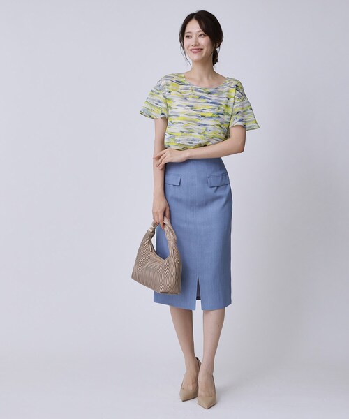 クード シャンス（COUP DE CHANCE）/【手洗い可／日本製】プリント柄ブラウス COUP DE CHANCE（クードシャンス） ブラウス シャツ 「手洗い可／日本