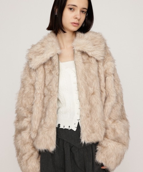 【人気商品】SLY ジャケット ブルゾン コート Sサイズ ファー付き SLY ブルゾン アウター 「2025AW」BIG COLLAR FUR S/COAT ビッグ