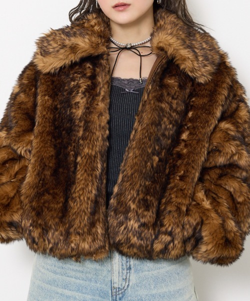 【人気商品】SLY ジャケット ブルゾン コート Sサイズ ファー付き SLY ブルゾン アウター 「2025AW」BIG COLLAR FUR S/COAT ビッグ