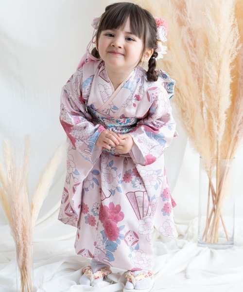 momoです❣️ 【着物と帯時流】O196ys◆七五三3才女 着物&被布& 楽天市場】七五三 着物 3歳 販売（着物セット｜和服）：キッズ