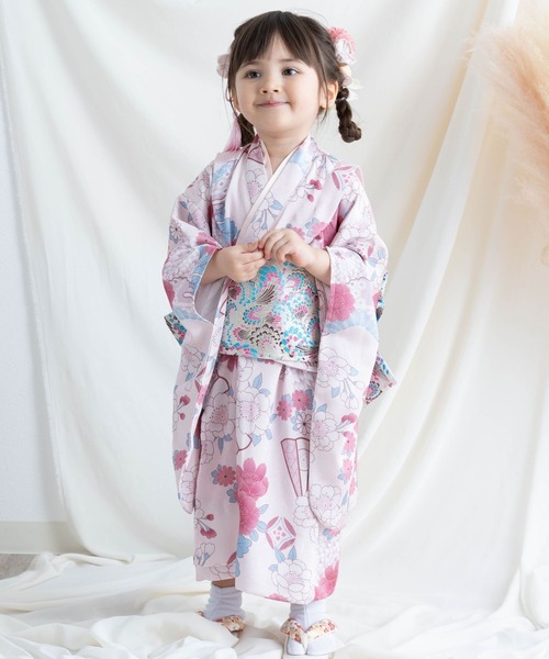 子供用七五三着物帯 子供用 七五三 結び帯 B1-B6)作り帯 女の子 7歳 四つ身 日本製