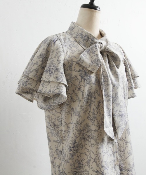 「tocco closet」 半袖ブラウス M ブルー レディース_画像7