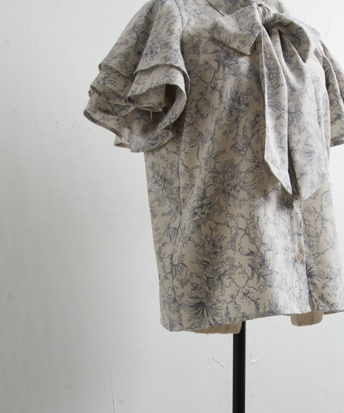 「tocco closet」 半袖ブラウス M ブルー レディース_画像8