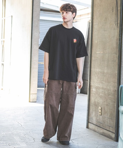 「PBLIM」 半袖Tシャツ LARGE ブラック レディース_画像8