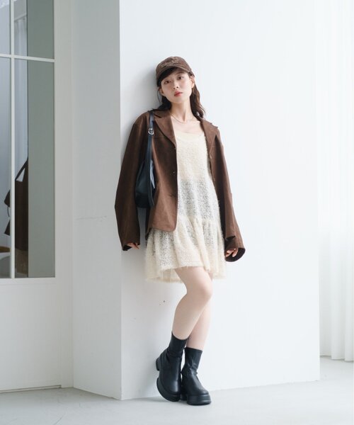 Kastane（カスタネ） チュニック 「WEB・一部店舗限定/前後2WAY」格子