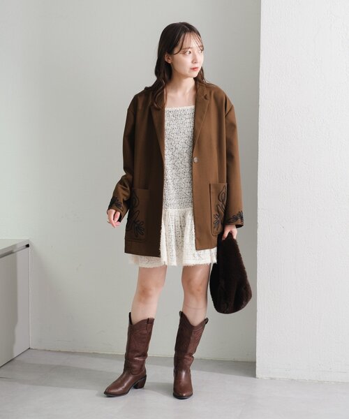 Kastane（カスタネ） チュニック 「WEB・一部店舗限定/前後2WAY」格子