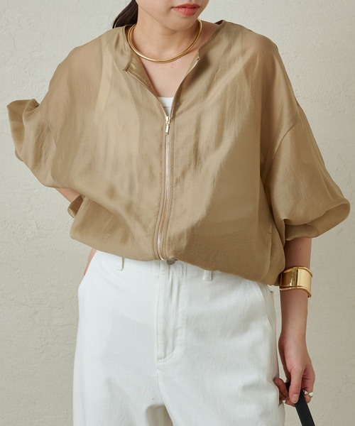 Loungedress（ラウンジドレス） ジップアップブルゾン FREE ネイビー