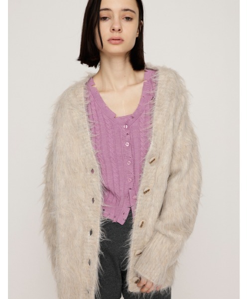 SLY スライ　ビジュー　カーディガン SLY | 【2BUY10％OFF】GLITTER KNIT 2WAY カーディガン (カーディガン
