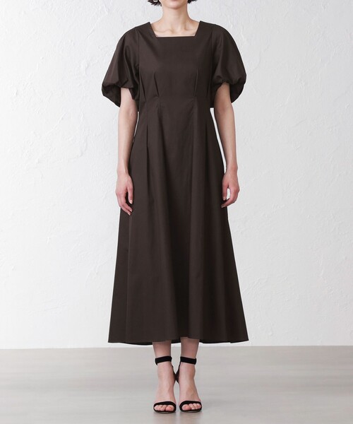 「EPOCA THE SHOP」 半袖ワンピース 38 ブルー レディース_画像9