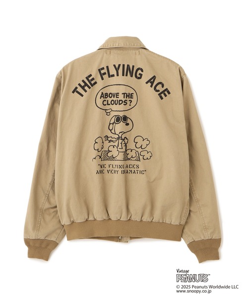 AVIREX（アヴィレックス） ブルゾン アウター × PEANUTS」COTTON A-2