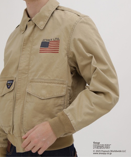 サ*し様 AVIREX PEANUTS FLYING ACE フライングエース アヴィレックス AVIREX 《AVIREX × PEANUTS》MA－1 