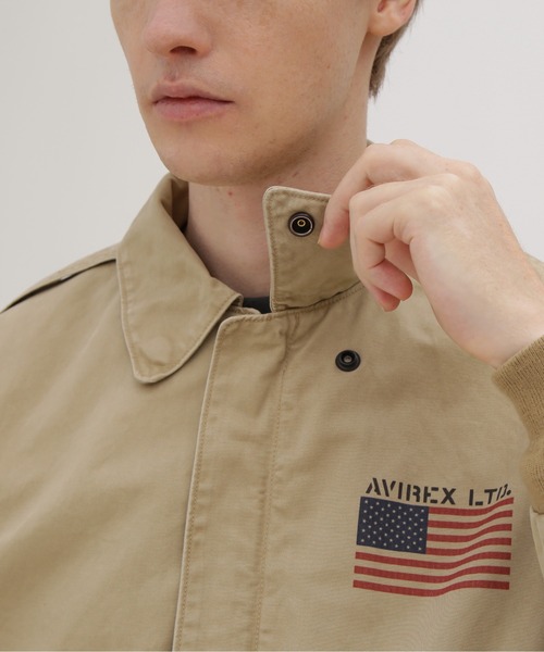 ブルゾン アウター 「AVIREX × PEANUTS」COTTON A-2 ”FLYING ACE”  / A-2 ”フライングエース” / ピーナの画像
