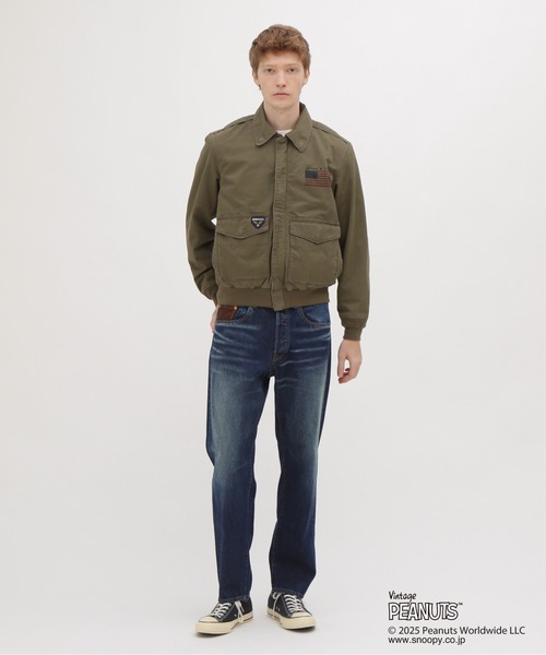 ブルゾン アウター 「AVIREX × PEANUTS」COTTON A-2 ”FLYING ACE”  / A-2 ”フライングエース” / ピーナの画像