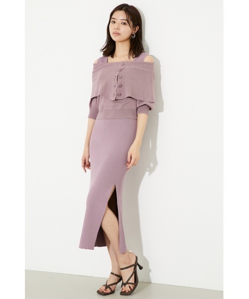 「rienda」 コンビワンピース FREE ベージュ レディース_画像2