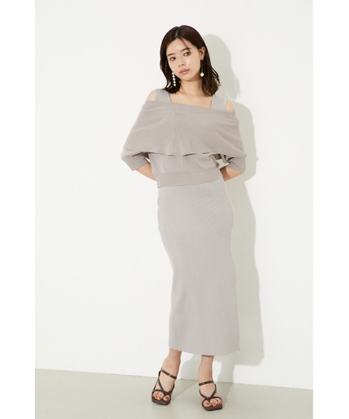 「rienda」 コンビワンピース FREE ベージュ レディース_画像5