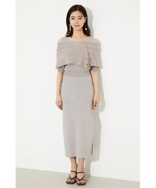 「rienda」 コンビワンピース FREE ベージュ レディース_画像9