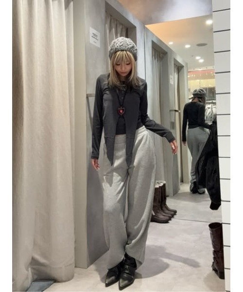LAGUA GEM（ラグアジェム） 帽子 ベレー帽 レディース STUDS CABLE