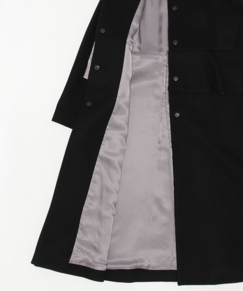 「Maglie le cassetto」 ノーカラーコート 9号 レッド レディース_画像3