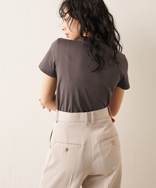 「Whim Gazette」 半袖Tシャツ FREE オフホワイト レディース_画像6