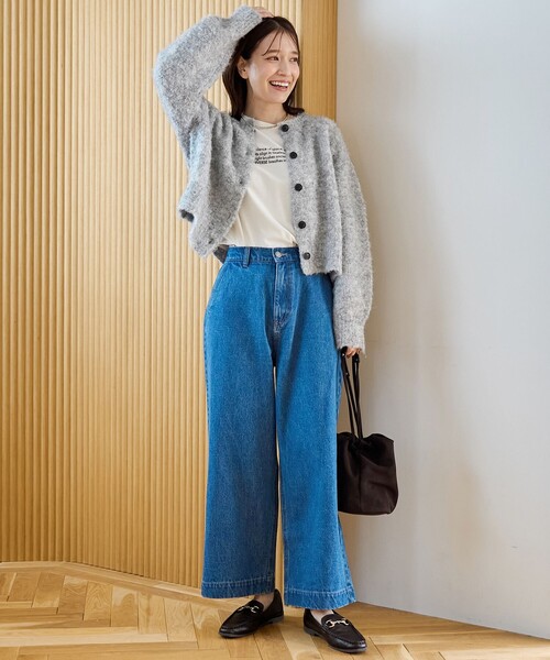 coen（コーエン） ニット セーター ブークレ 2way ミックスニット