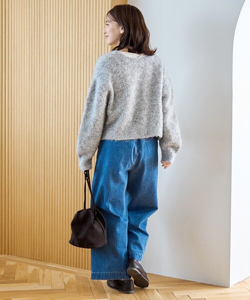 coen（コーエン） ニット セーター ブークレ 2way ミックスニット