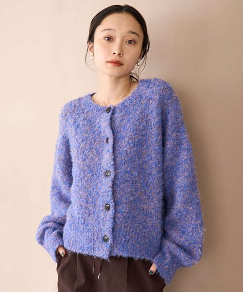 coen（コーエン） ニット セーター ブークレ 2way ミックスニット