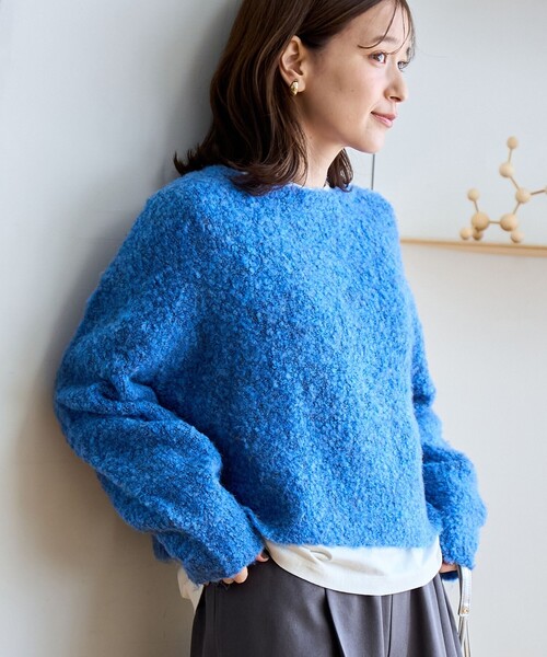 coen（コーエン） ニット セーター ブークレ 2way ミックスニット