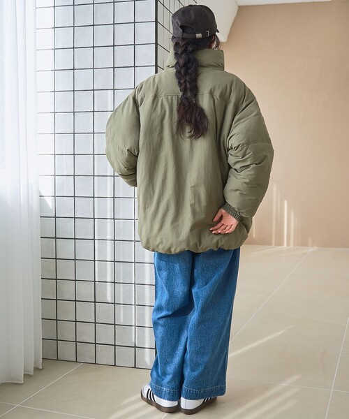 coen（コーエン） ダウンコート ダウンジャケット 撥水モンスター中綿