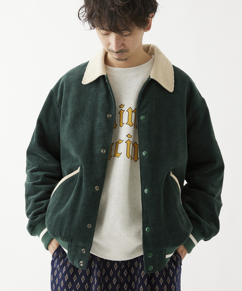 SKOOKUM（スクーカム） スタジャン MEDIUM グリーン メンズ : ZOZOTOWN