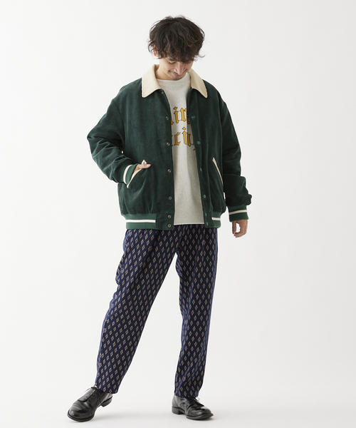 「SKOOKUM」 スタジャン MEDIUM グリーン メンズ_画像9