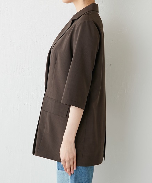 「GALLARDAGALANTE」 テーラードジャケット FREE ダークブラウン レディース_画像2