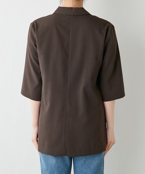 「GALLARDAGALANTE」 テーラードジャケット FREE ダークブラウン レディース_画像5