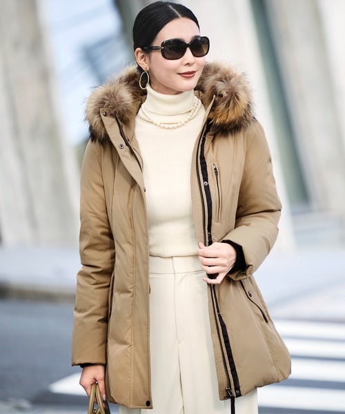 極暖　RUIRUE BOUTIQUE　ラクーンファー　ダウンジャケット　XL ルイルエブティック RUIRUE BOUTIQUE フレンチダウン ｜ ラクーン