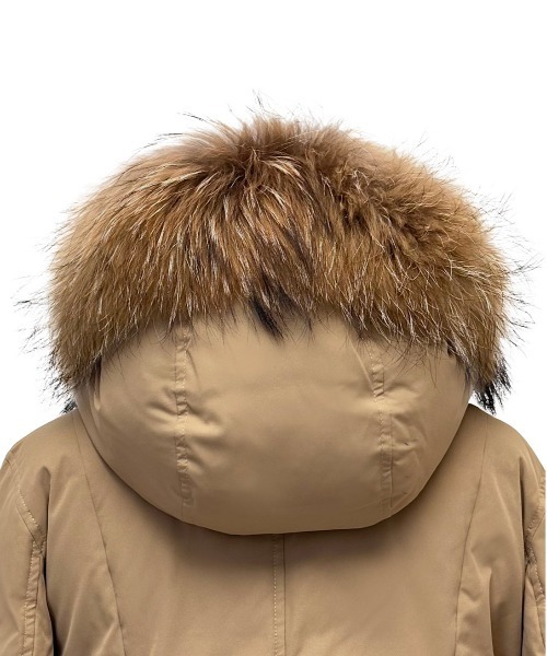 紅茶　WOOLRICH ダウンジャケット　ラクーンファー　ダブルジップ RUIRUE BOUTIQUE（ルイルエブティック） ダウンコート ダウン