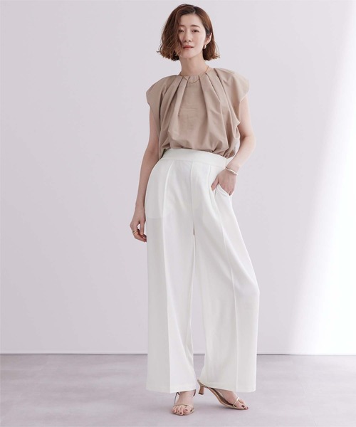 「ur's」 スラックス S グリーン レディース_画像7