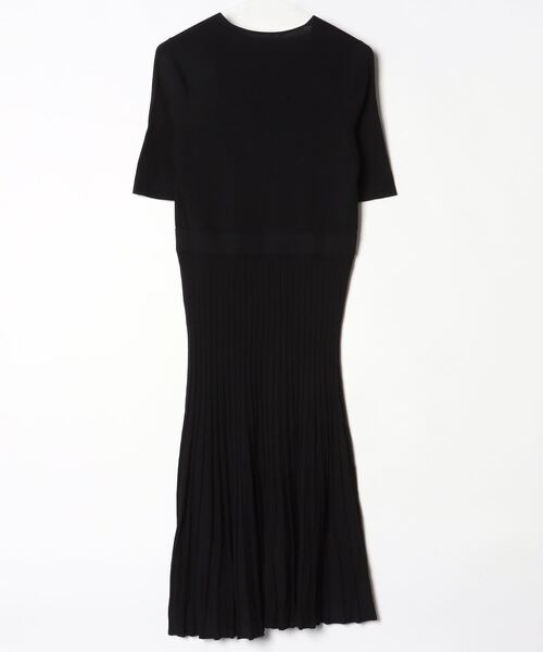 「Demi-Luxe BEAMS」 半袖ワンピース 38 ブラック レディース_画像2