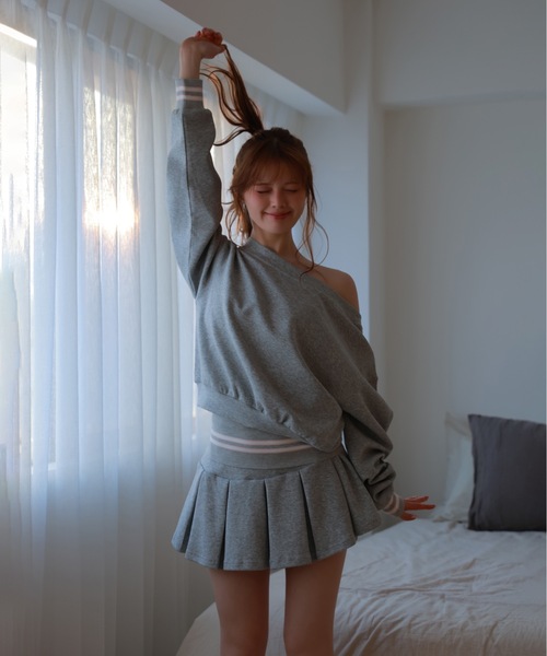 M DOLLY セットアップ line sporty sweat set up/ラインスポーティー