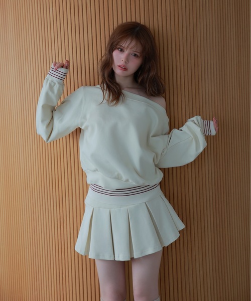 M DOLLY セットアップ line sporty sweat set up/ラインスポーティー