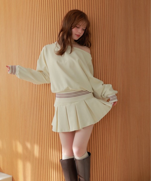 M DOLLY セットアップ line sporty sweat set up/ラインスポーティー