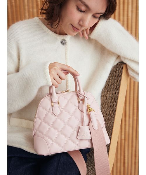 Mila Owen（ミラオーウェン） ボストンバッグ キルティングボストン