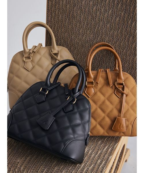 Mila Owen（ミラオーウェン） ボストンバッグ キルティングボストン